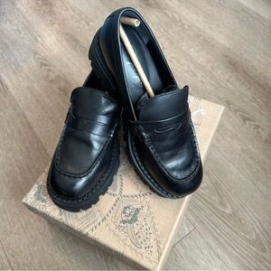 Free people Lyra Lug Sole Loafers womens size 7 US (EU 37)